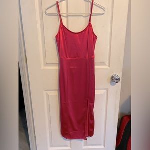 Forever 21 Satin Slip Dress w/ small slit